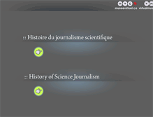 Tablet Screenshot of journalisme-scientifique.podcastmcq.org